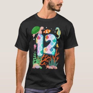 12th Birthday Fish Tetra Aquarium Underwater Birth T-Shirt