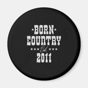 12th Birthday for Country Western Music Lover  Magnet