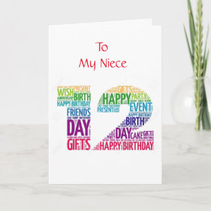 **12th BIRTHDAY FOR MY LOVELY NIECE** Card