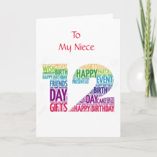 **12th BIRTHDAY FOR MY LOVELY NIECE** Card