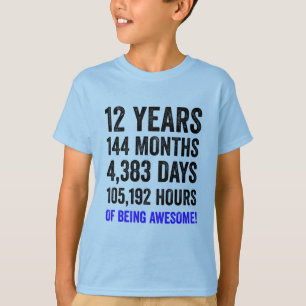 12th Birthday // Funny Boy’s Birthday Countdown T-Shirt