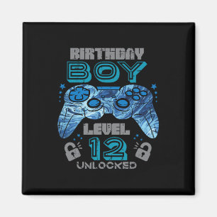 12th Birthday Gamer Level 12 Unlocked Video Gaming Magnet