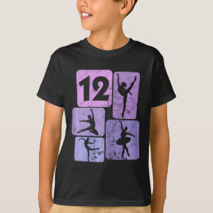 12th Birthday Girl Dancer Ballet Ballerina 12 Year T-Shirt