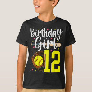 12th Birthday Girl Softll Twelfth Bday 12 Twelve Y T-Shirt