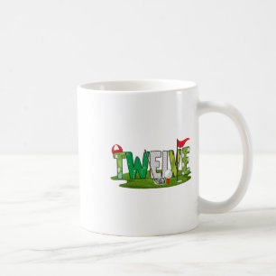 12th Birthday Golf Theme 12 Year Old Kids Sport Pa Coffee Mug