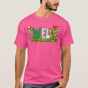 12Th Birthday Golf Theme 12 Year Old Sport Party T-Shirt
