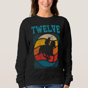 12th Birthday Horse Rider Fan 12 Years old Girls B Sweatshirt