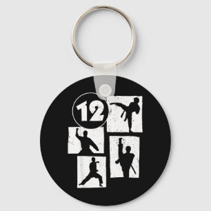 12th Birthday Karate Taekwondo 12 Years Old Boy Key Ring