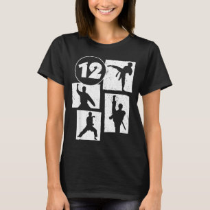 12th Birthday Karate Taekwondo 12 Years Old Boy T-Shirt