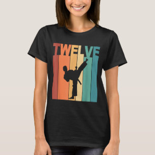 12th Birthday Karate Taekwondo Theme 12 Year Old T-Shirt