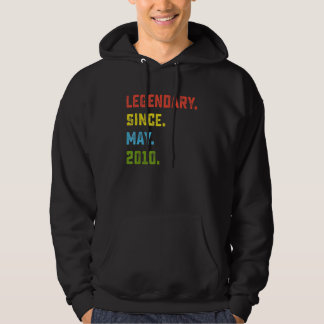 12th Birthday  Legendary Since May 2010 12 Years O Hoodie