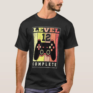 12th Birthday Level 12 Complete Official Teenager  T-Shirt