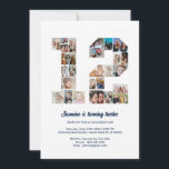 12th Birthday Number 12 Custom Photo Collage Invitation<br><div class="desc">Celebrate your child's momentous 12th Birthday with this cute invitation. It's a personalised photo collage invite that allows you to create a truly unique and memorable design. This customisable template lets you insert your own cherished photos, capturing the precious moments of your kid's year. This invitation is perfect for commemorating...</div>