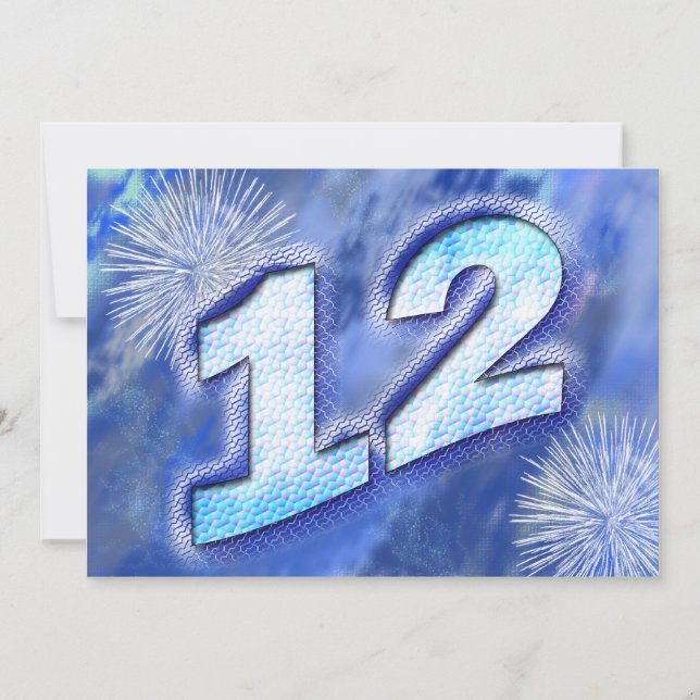 12th Birthday Party Invitation (Front)