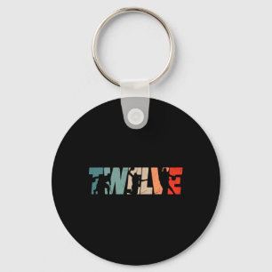 12th Birthday Retro Basketball 12 Years Old Boy Gi Key Ring