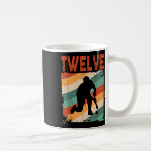 12th Birthday Retro Field Hockey 12 Years Old Boy Coffee Mug