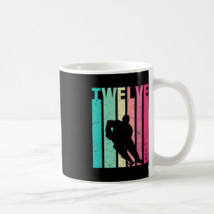 12th Birthday Retro Hockey Lovers 12 Years Old Bir Coffee Mug