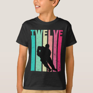 12th Birthday Retro Hockey Lovers 12 Years Old Bir T-Shirt