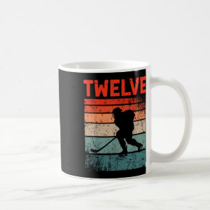 12th Birthday Retro Ice Hockey 12 Years Old Boy Gi Coffee Mug