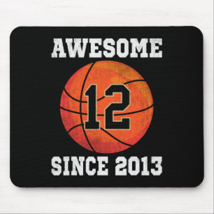 12th Birthday Sketll Lover 12 Years Old Vintage Sp Mouse Mat