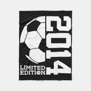12th Birthday Soccer Limited Edition 2014 Fleece Blanket