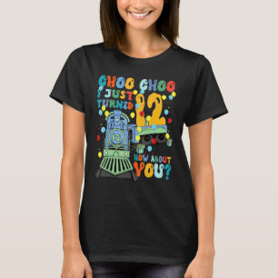 12th Birthday Train Party Choo Choo Turned 12 How  T-Shirt