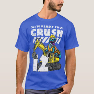 12th Birthday TRex Dinosaur Excavator T-Shirt