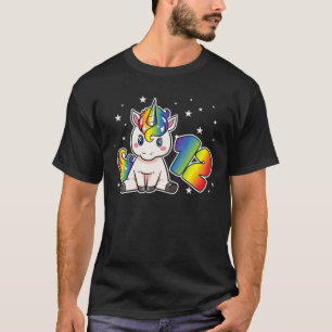 12Th Birthday Unicorn 12 Years Old Party Rainbow T-Shirt