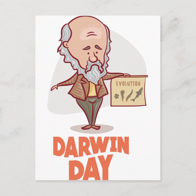 12th February - Darwin Day - Appreciation Day Postcard (Front)