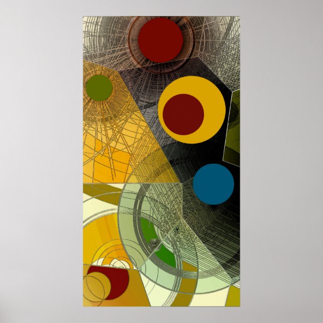 12th Map - Abstract Poster (Front)