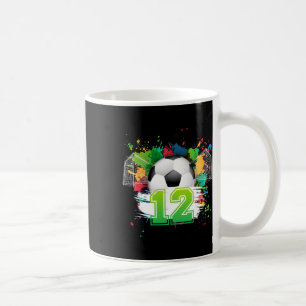 12th Soccer Birthday Party 12 Year Old Soccer Play Coffee Mug