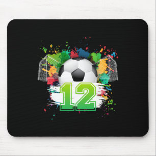 12th Soccer Birthday Party 12 Year Old Soccer Play Mouse Mat