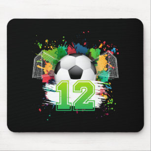 12th Soccer Birthday Party 12 Year Old Soccer Play Mouse Mat