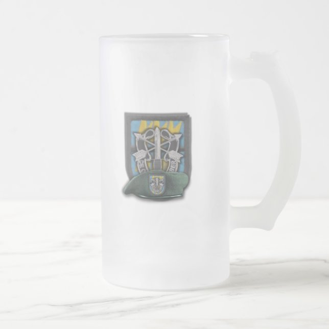12th Special forces group iraq flash beer Mug (Right)