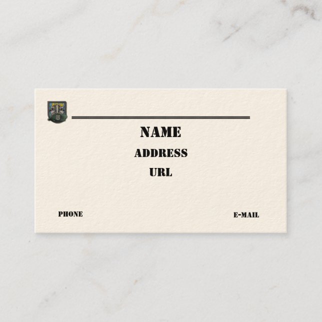 12th special forces group vets flash business Card (Front)