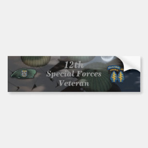 12th special forces veterans day Bumper Sticker