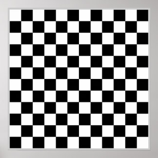 12x12 Checkers TAG Board (Fridge Magnet Game) Poster