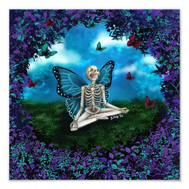 12x12 Skeleton Fairy Print (Front)