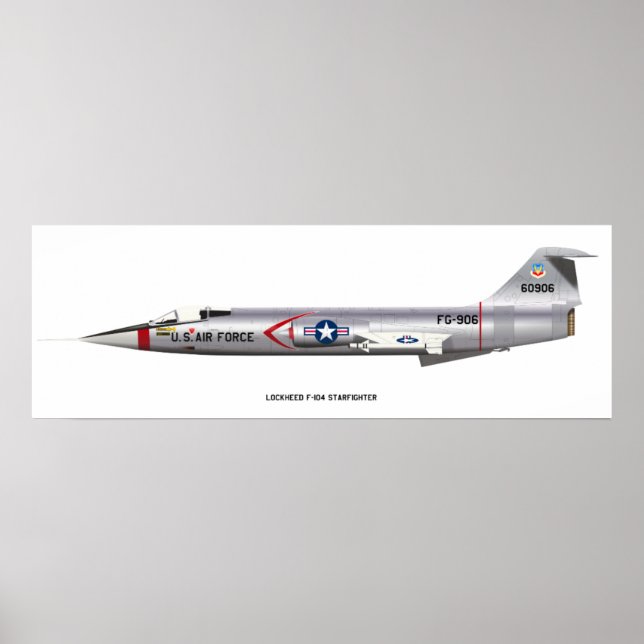 12x36 Lockheed F-104 Starfighter Poster (Front)