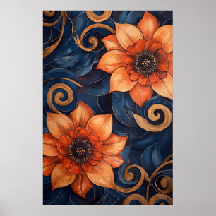 1306 Floral Poster