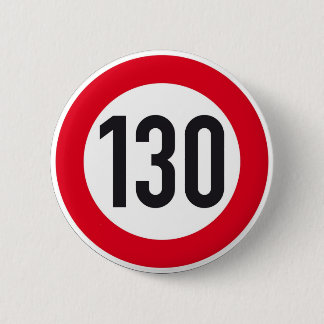 130 kph European highway sign button