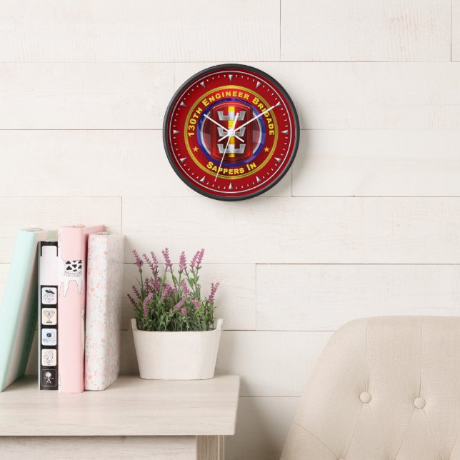 130th Engineer Brigade Clock (Reading Room)