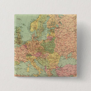 1314 Political Europe 15 Cm Square Badge