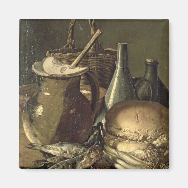 131-0058519/1 Still Life with Fish, Leeks and Brea Magnet (Front)