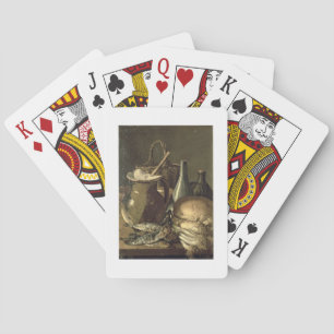 131-0058519/1 Still Life with Fish, Leeks and Brea Playing Cards