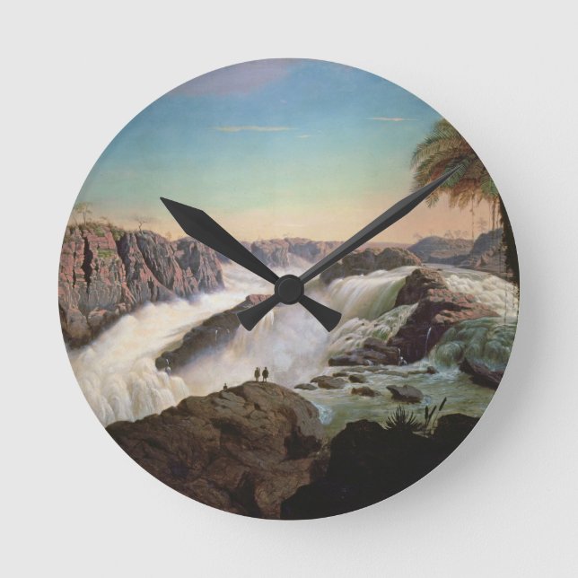 131-0059242 The Paulo Alfonso Falls, 1850 Round Clock (Front)