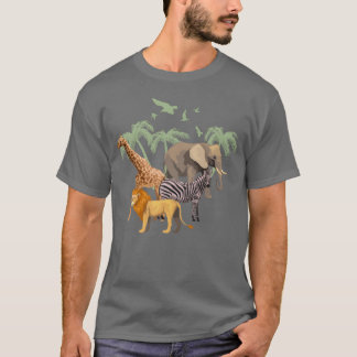 13209 Zoo Animals Zoo Wildlife friends T-Shirt