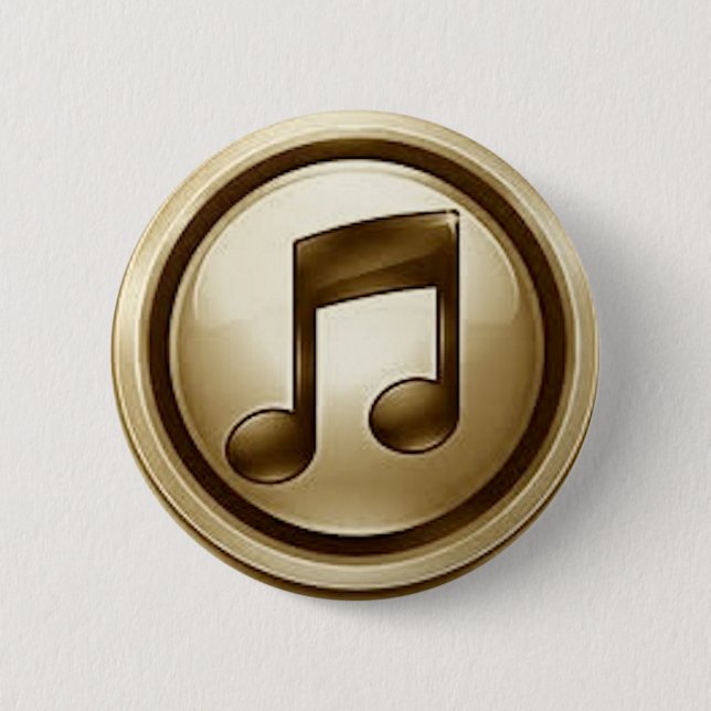132535u7 Music icon 6 Cm Round Badge (Front)