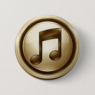 132535u7 Music icon 6 Cm Round Badge