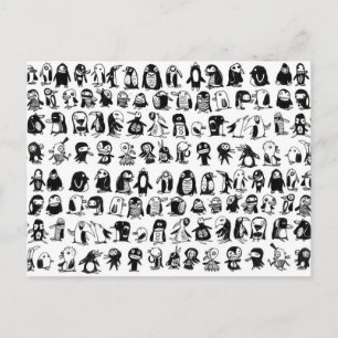 132 Penguins Postcard